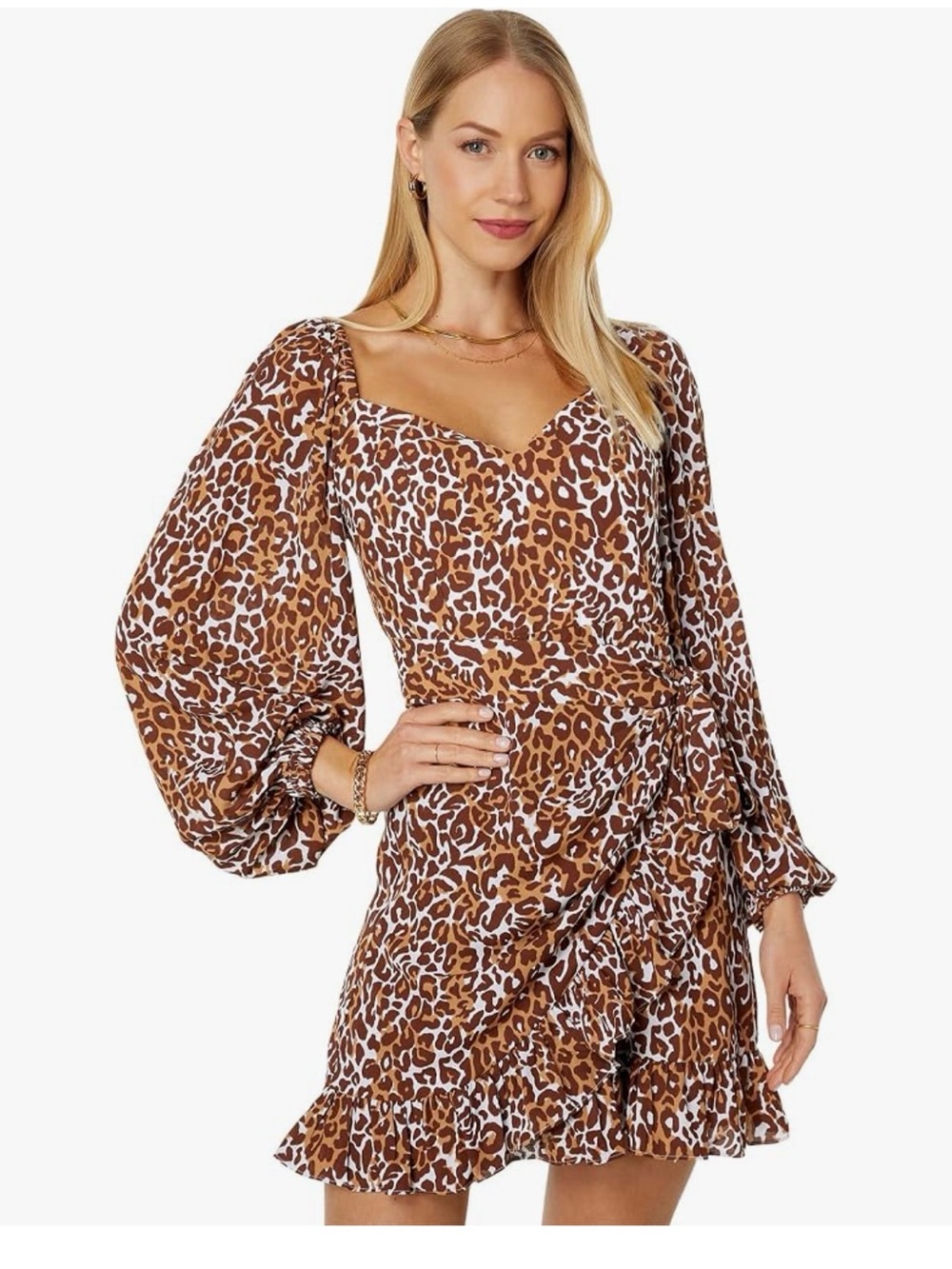 NWT Lilly Pulitzer Lila Long Sleeve in Chocolate My Favorite Spot Print  Size 4